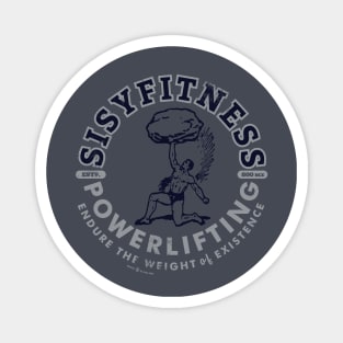 Retro Sisyfitness Gym Powerlifting Magnet